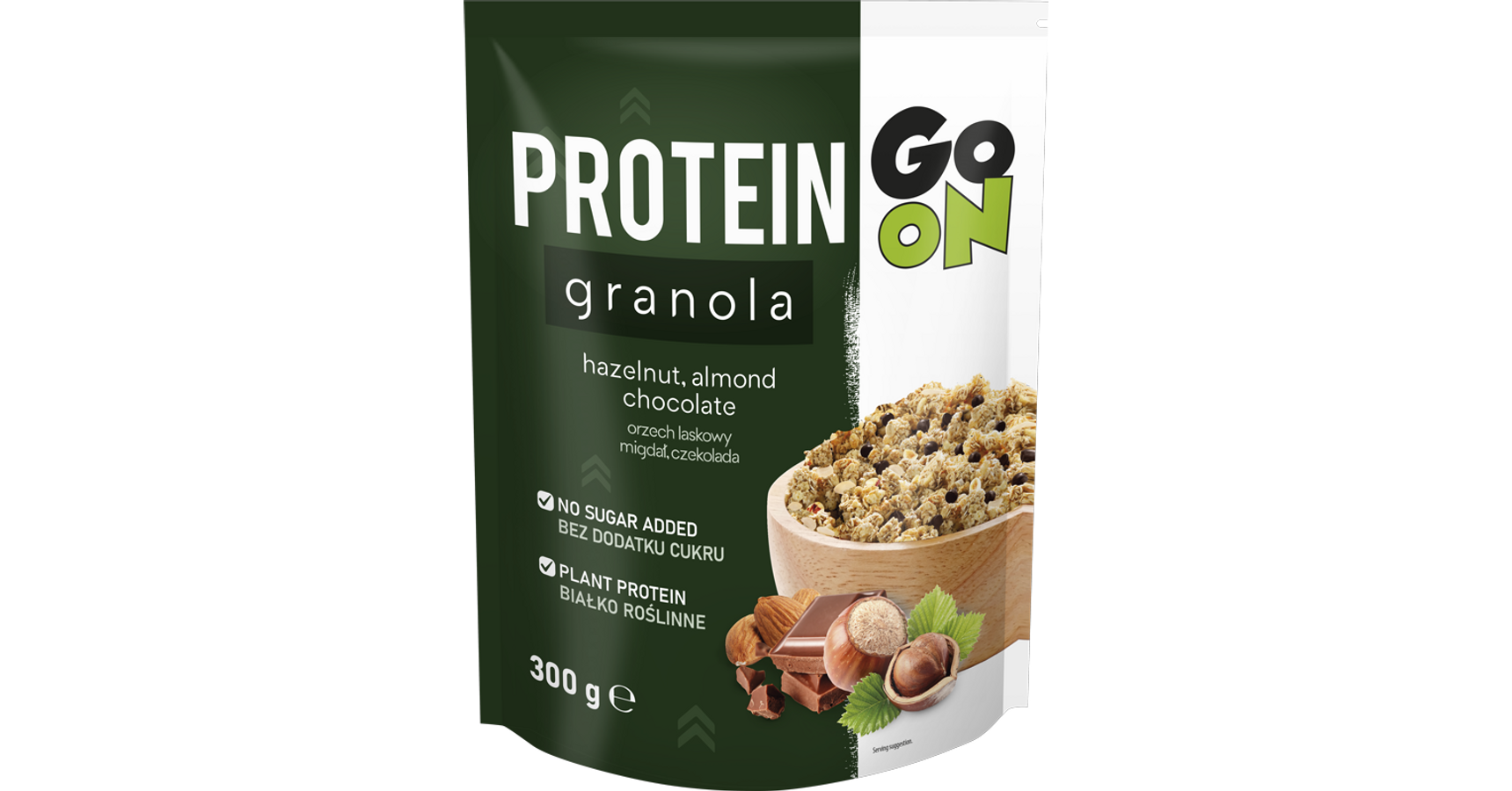 Protein granola Go on teljes kiőrlésű gabonapelyhek hozzáadott
