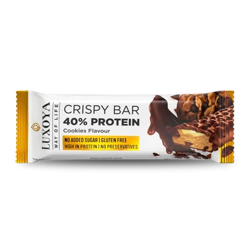Luxoya Crispy Bar Fehérjeszelet 45g - Cookies