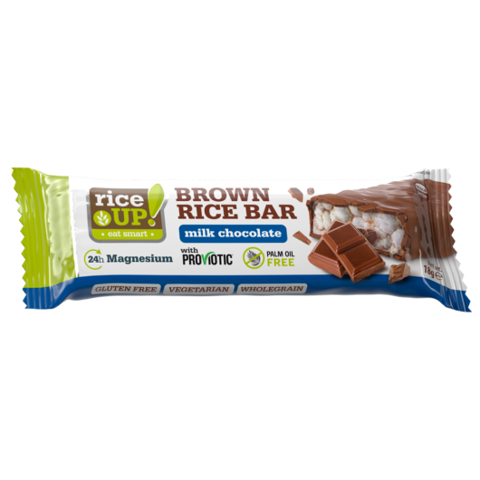Brown Rice Bar  Puffasztott barna rizsszelet tejcsokoládé bevonattal18g